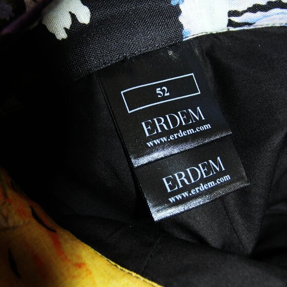 BNWT SS23 ERDEM MILES CEDRIC GARDEN FLORAL LINEN SHORTS 48 & 52 - Picture 10 of 13